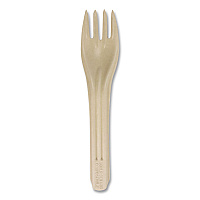 NoTree Cutlery, Light Mediumweight, Fork, Paper, Natural, 1,000/Carton (FONT6)