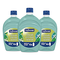 Antibacterial Liquid Hand Soap Refill, Fresh Scent, 50 oz, Green, 3/Carton (61048193)