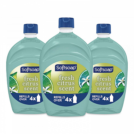 Antibacterial Liquid Hand Soap Refill, Fresh Scent, 50 oz, Green, 3/Carton (61048193)