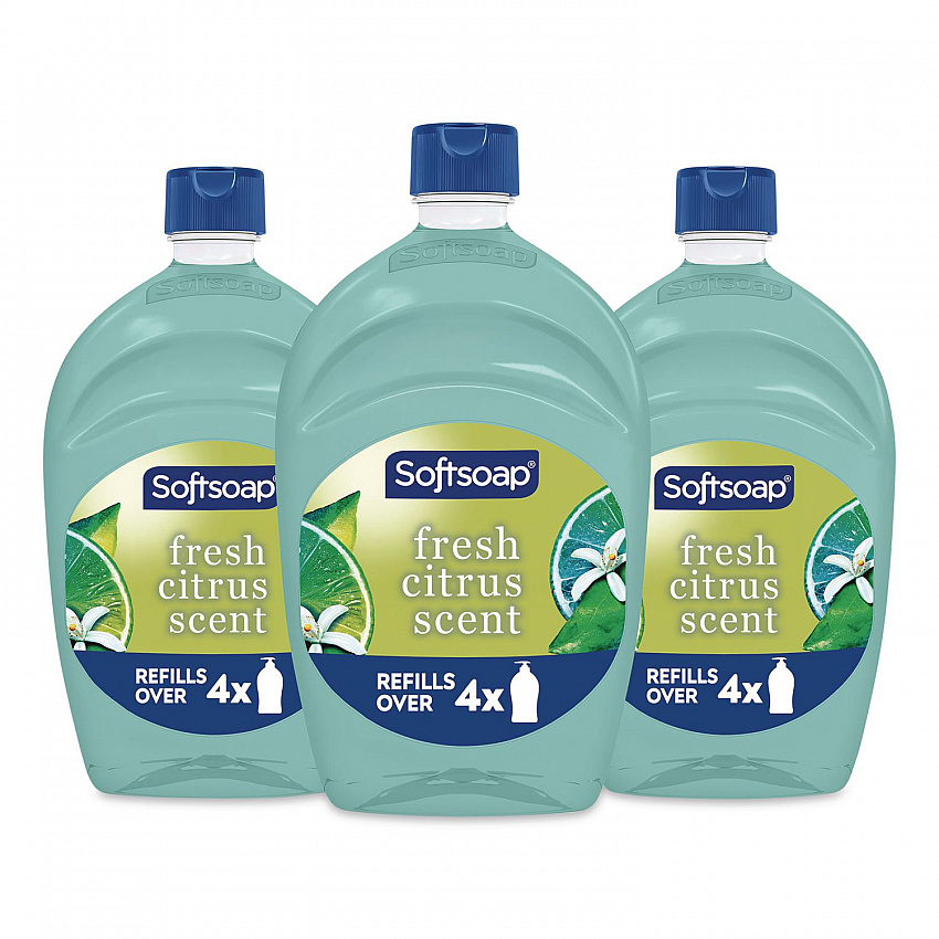 Antibacterial Liquid Hand Soap Refill, Fresh Scent, 50 oz, Green, 3/Carton (61048193)