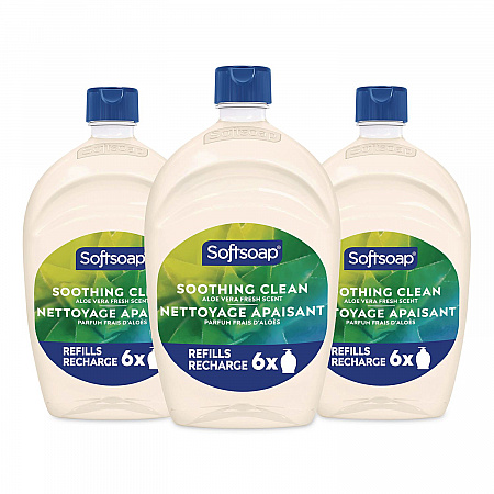 Moisturizing Hand Soap Refill with Aloe, Fresh Scent, 50 oz, 3/Carton (61046117)