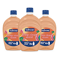 Antibacterial Liquid Hand Soap Refill, Fresh Scent, 50 oz, Orange, 3/Carton (61048277)