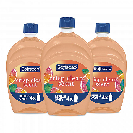 Antibacterial Liquid Hand Soap Refill, Fresh Scent, 50 oz, Orange, 3/Carton (61048277)