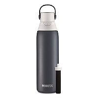Stainless Steel Filtered Water Bottle. 20 oz, Carbon (36447)