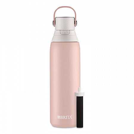 Stainless Steel Filtered Water Bottle, 20 oz, Rose (36452)