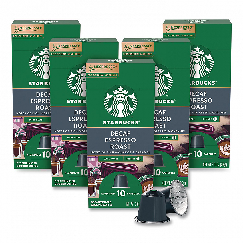 Espresso Roast Decaf Original Pods, 10/Pack, 5 Packs/Box, 50/Box (109050)