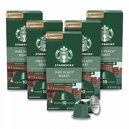 Pike Place Roast Original Pod, 10/Pack, 5 Packs/Box (109051)