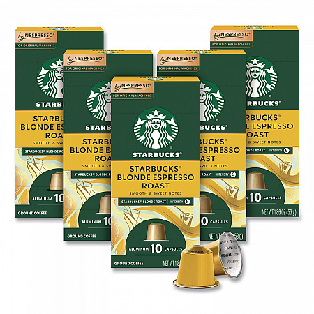 Blonde Espresso Roast Original Pod, 10/Pack, 5 Packs/Box (109054)