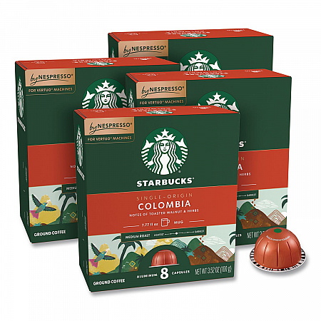 Colombia Vertuo Pod, 8/Pack, 4 Packs/Box (117664)