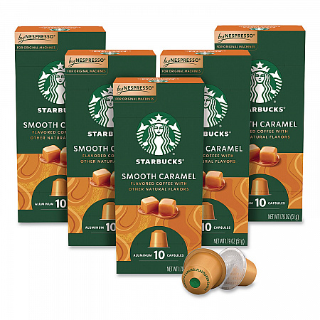 Smooth Caramel Original Pod, 10/Pack, 5 Packs/Box (135896)