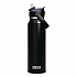 Thrive FlipStraw Stainless Steel Vacuum Insulated Water Bottle, 32 oz, Black (2855001001)