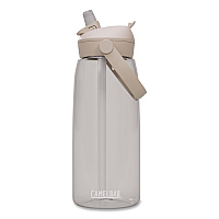 Thrive FlipStraw Plastic Water Bottle, 32 oz, Clear (2852102001)