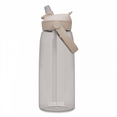 Thrive FlipStraw Plastic Water Bottle, 32 oz, Clear (2852102001)