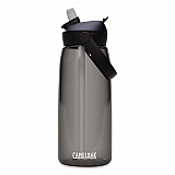 Thrive FlipStraw Plastic Water Bottle, 32 oz, Charcoal (2852001001)