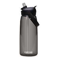 Thrive FlipStraw Plastic Water Bottle, 32 oz, Charcoal (2852001001)