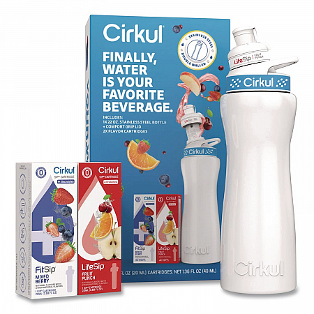 Flavor Water Bottle Kit, 22 oz, White (850021373382)
