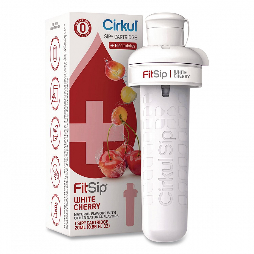 FitSip Flavor Cartridge, Sugar-Free White Cherry (850021373436)