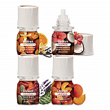 ClickWick Sunkissed Escape Essential Oil Set, Coconut Hibiscus/Desert Winds/Peach Velvet/Vanilla Tangerine, 0.25 oz Bottle (LL113008)