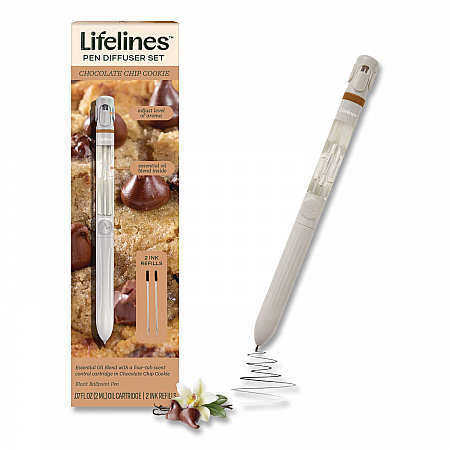 Essential Oil Blends Pen Diffuser, Chocolate Chip Cookie Scent, White (LL123126)