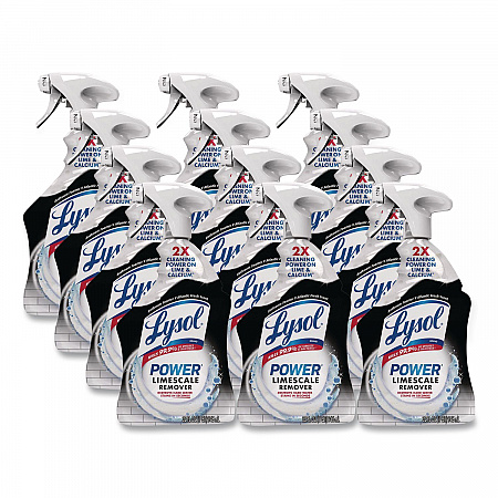 Power Limescale Remover, Atlantic Fresh Scent, 32 oz Trigger Spray Bottle, 12/Carton (95816CT)