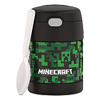 FUNTainer Minecraft Two-Compartment Food Jar, 10 oz, Black/Multicolor (F3102MI6)