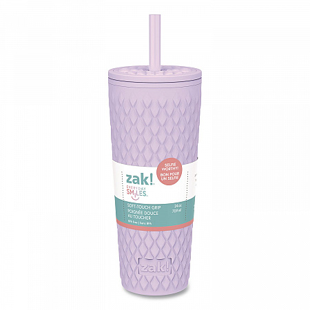 Cora Stainless Steel Double Wall Insulated Tumbler, 24 oz, Lavender (2598W620)