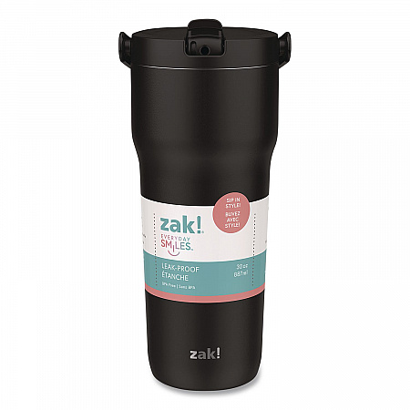 Sutton Stainless Steel Double Wall Insulated Tumbler, 30 oz, Ebony (001001608)