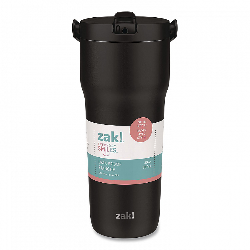 Sutton Stainless Steel Double Wall Insulated Tumbler, 30 oz, Ebony (001001608)
