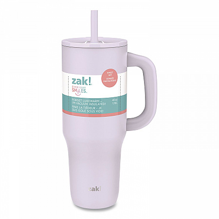 Sutton Stainless Steel Double Wall Insulated Tumbler. 40 oz, Smoky Lilac (001001610)