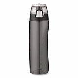 Tritan Plastic Hydration Water Bottle with Meter, 24 oz, Smoke (THRHP4100SMT)