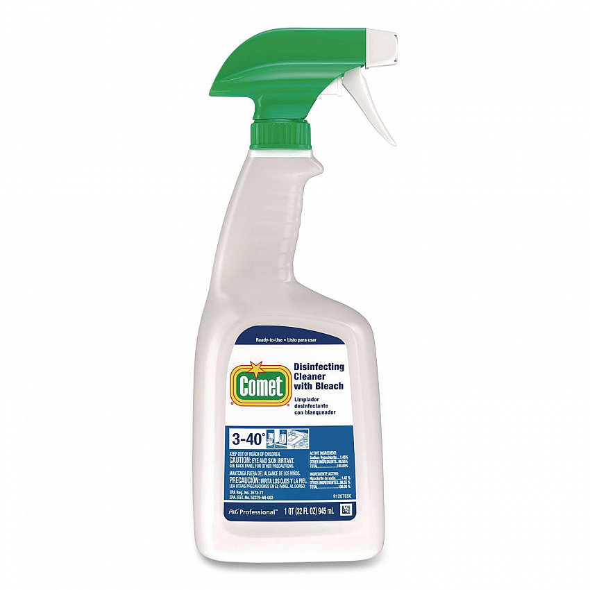 Disinfecting Cleaner with Bleach, Unscented, 32 oz Spray Bottle (30314)