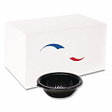 Pack n' Serve Serving Bowl, 48 oz, 9" Diameter, Black, Plastic, 50/Carton (APB48BL)