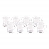Classicware Coffee Mug, 8 oz, Clear, 192/Carton (CWM8192)