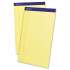 Ampad Perforated Writing Pads, Wide/Legal Rule, 50 Canary-Yellow 8.5 x 14 Sheets, Dozen (20230)