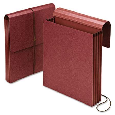 Pendaflex Vertical Expanding Wallet, 3.5" Expansion, 1 Section, Letter Size, Red Fiber, 5/Box (14006)