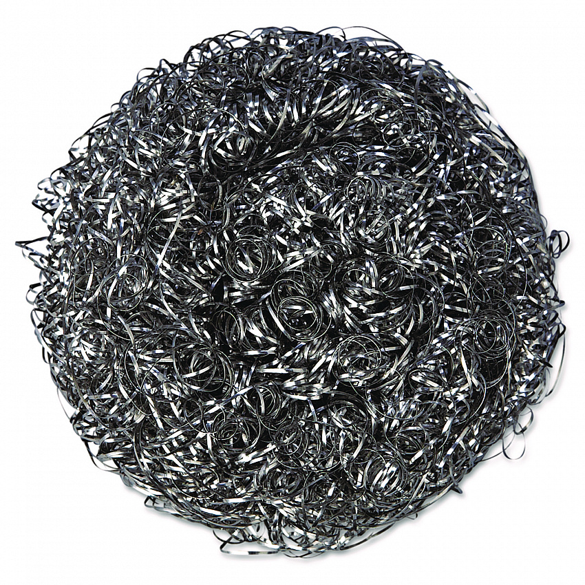 Stainless Steel Scrubbers, Large, 4 x 4, Steel Gray, 12 Scrubbers/Pack, 6 Packs/Carton (756)