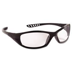 KleenGuard V40 HellRaiser Safety Glasses, Black Frame, Clear Anti-Fog Lens (28615)