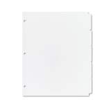 Avery Write and Erase Plain-Tab Paper Dividers, 5-Tab, Letter, White, 36 Sets (11506)