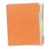 Avery Write and Erase Plain-Tab Paper Dividers, 5-Tab, Letter, Multicolor, 36 Sets (11508)