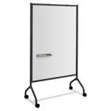 Safco Impromptu Magnetic Whiteboard Collaboration Screen, 42w x 21.5d x 72h, Black/White (8511BL)