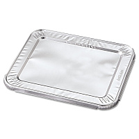 Steam Pan Foil Lids, Fits Half-Size Pan, 30 Gauge, 12.27 x 10.44, 100/Carton (204930)
