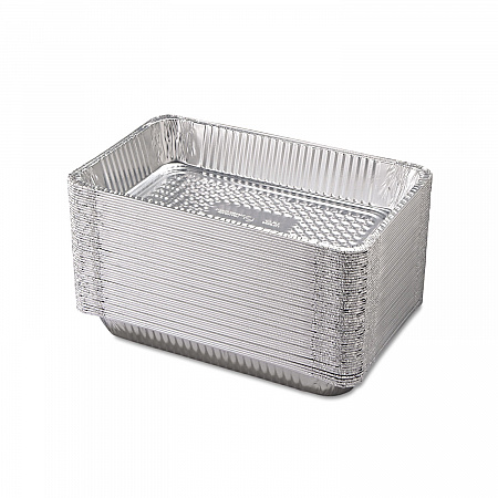 Aluminum Steam Table Pans, Full-Size Deep, 60 Gauge, 3.19