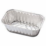 Aluminum Baking Pan, #1 Loaf, 1 lb Capacity, 5.72 x 3.31 x 2.03, 200/Carton (31730)