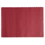 Hoffmaster SOLID COLOR SCALLOPED EDGE PLACEMATS, 9.5 X 13.5, RED, 1,000/CARTON (310521)
