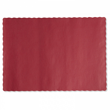 Placemats, Smooth Surface, Scalloped Edges, 13.5