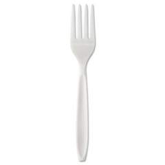 Dart Individually Wrapped Reliance Medium Heavy Weight Cutlery, Fork, White, 1,000/Carton (RSW1)