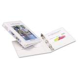 Avery Mini Size Durable View Binder with Round Rings, 3 Rings, 0.5" Capacity, 8.5 x 5.5, White (27726)