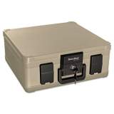 SureSeal By FireKing Fire and Waterproof Chest, 0.27 cu ft, 15.9w x 12.4d x 6.5h, Taupe (SS103)