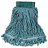 Super Stitch Blend Mop Head, Cotton/Synthetic, Medium,  Green, 6/Carton (D252GRE)