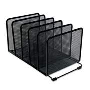 Universal Deluxe Mesh Stacking Sorter, 5 Sections, Letter to Legal Size Files, 14.63" x 8.13" x 7.5", Black (20001)